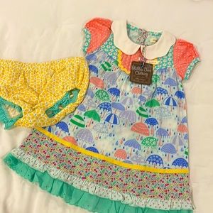 NWT Matilda Jane Toddler Girl Dress and Bloomers